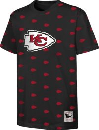 Mitchell & Ness Youth Kansas City Chiefs All-Over Print Black Pullover  Hoodie