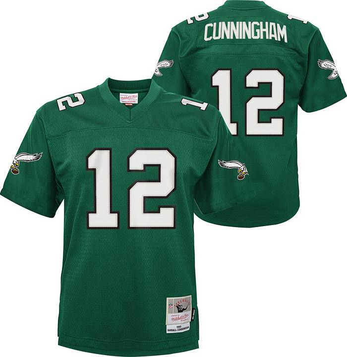 Mitchell & Ness Youth Philadelphia Eagles Randall Cunningham #7 1990 Green  Jersey