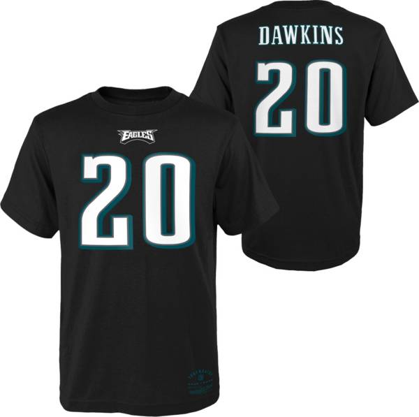 Men's Mitchell & Ness Brian Dawkins Platinum Philadelphia Eagles NFL 100  Retired Player Legacy Jersey