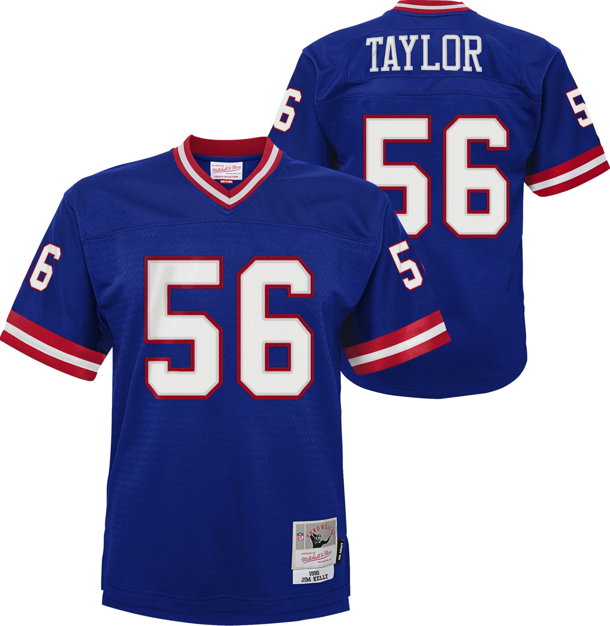 Mitchell & Ness Youth New York Giants Lawrence Taylor #56 1986 Blue Jersey product image