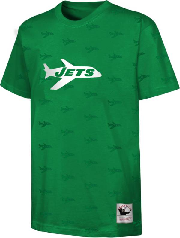 Mitchell & Ness Youth New York Jets All-Over Print Green T-Shirt product image