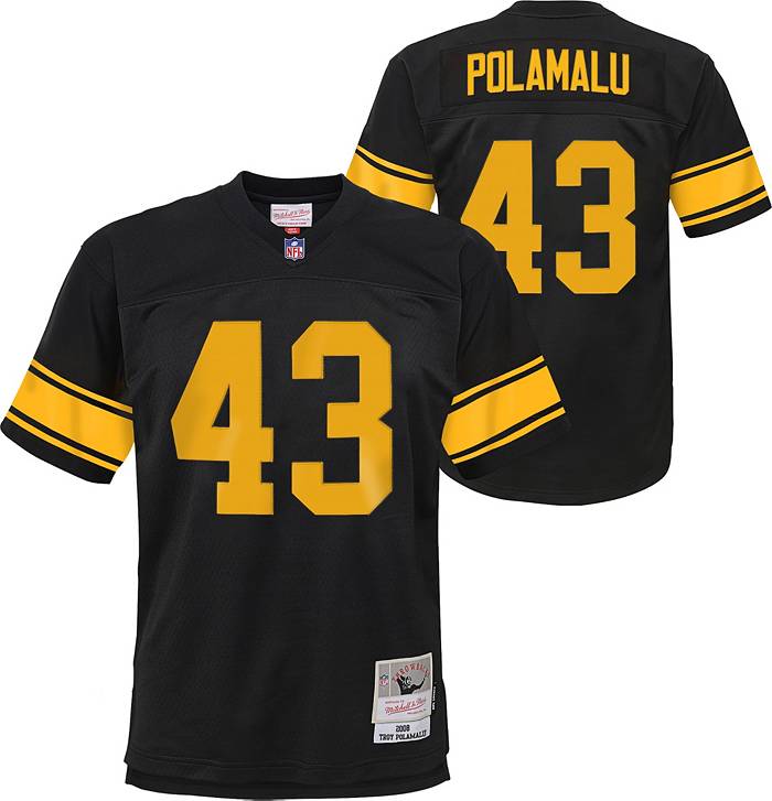 NFL Team Apparel Pittsburgh Steelers Troy Polamalu #43 Jersey Sz Youth XL  18-20￼