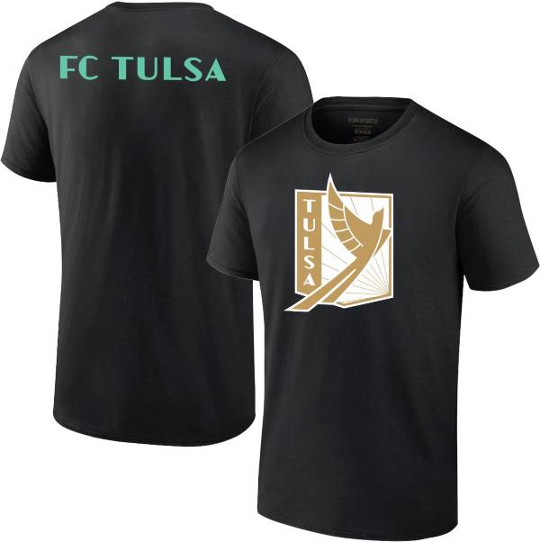 Icon Sports Group FC Tulsa 2-Hit Logo Black T-Shirt product image