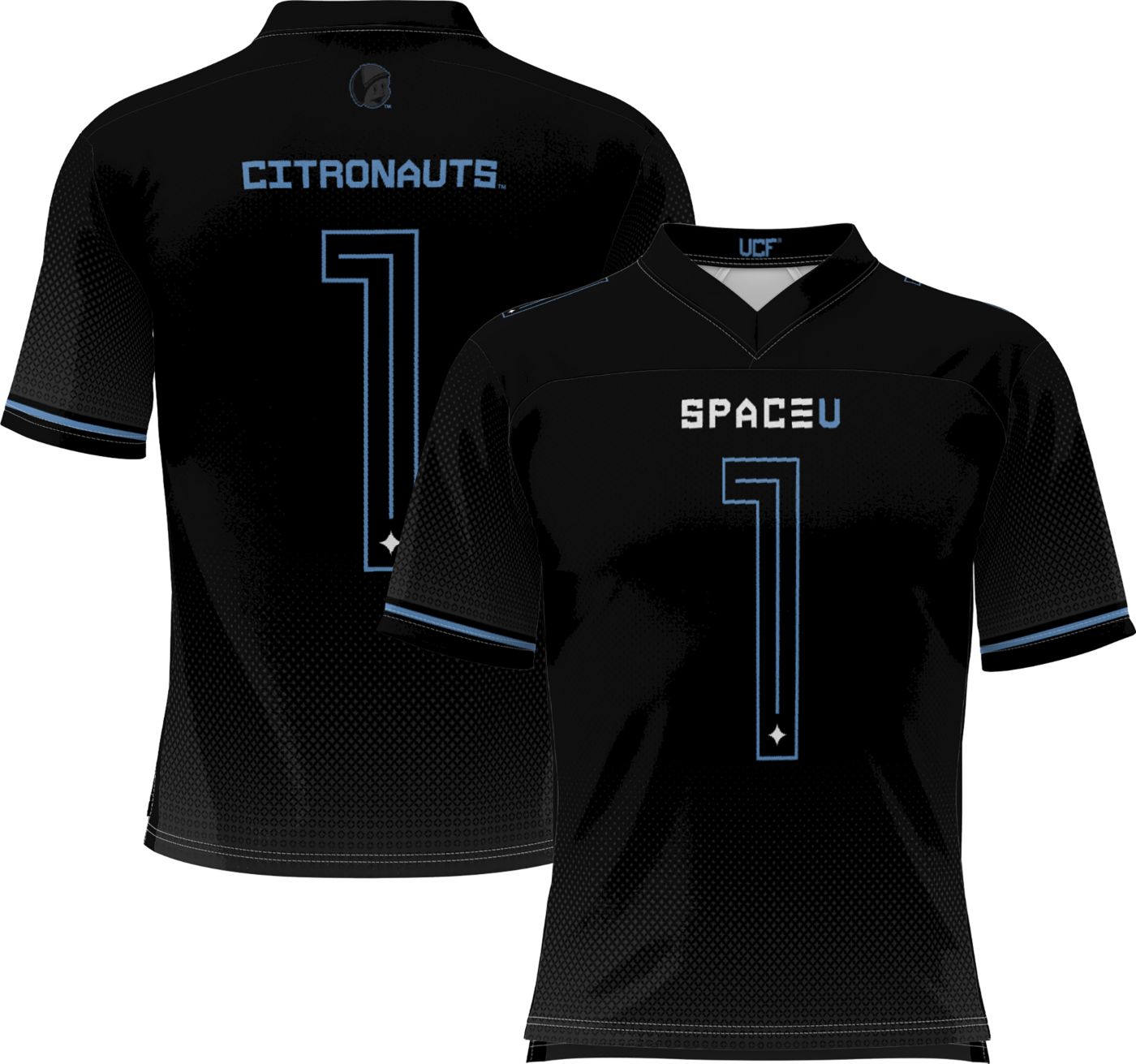 Prosphere Youth UCF Knights 1 Black SpaceU Citronauts Full Sublimated Football Jersey Dick s Sporting Goods