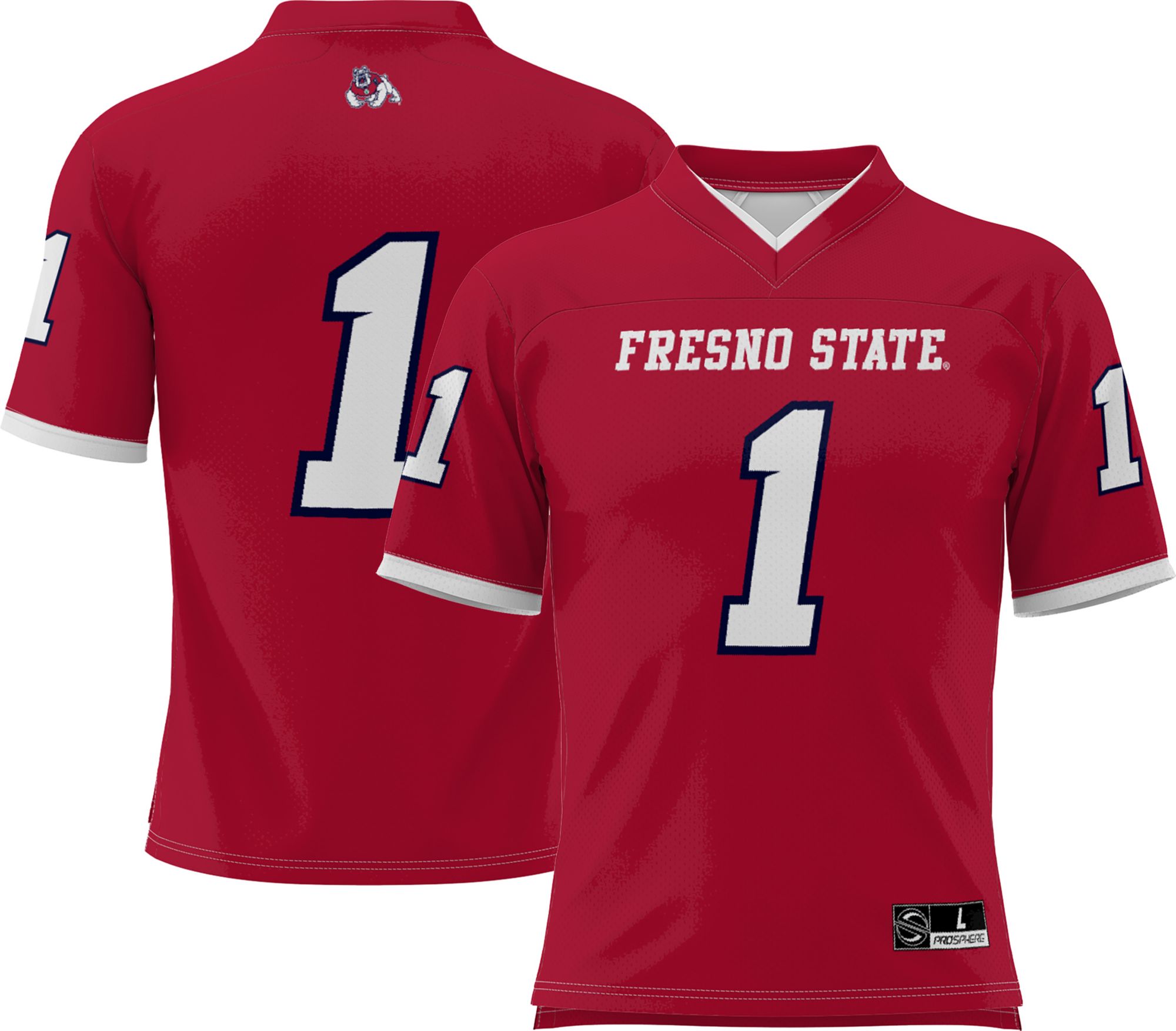ProSphere Men's Fresno State Bulldogs #1 Cardinal Full Sublimated Football Jersey product image