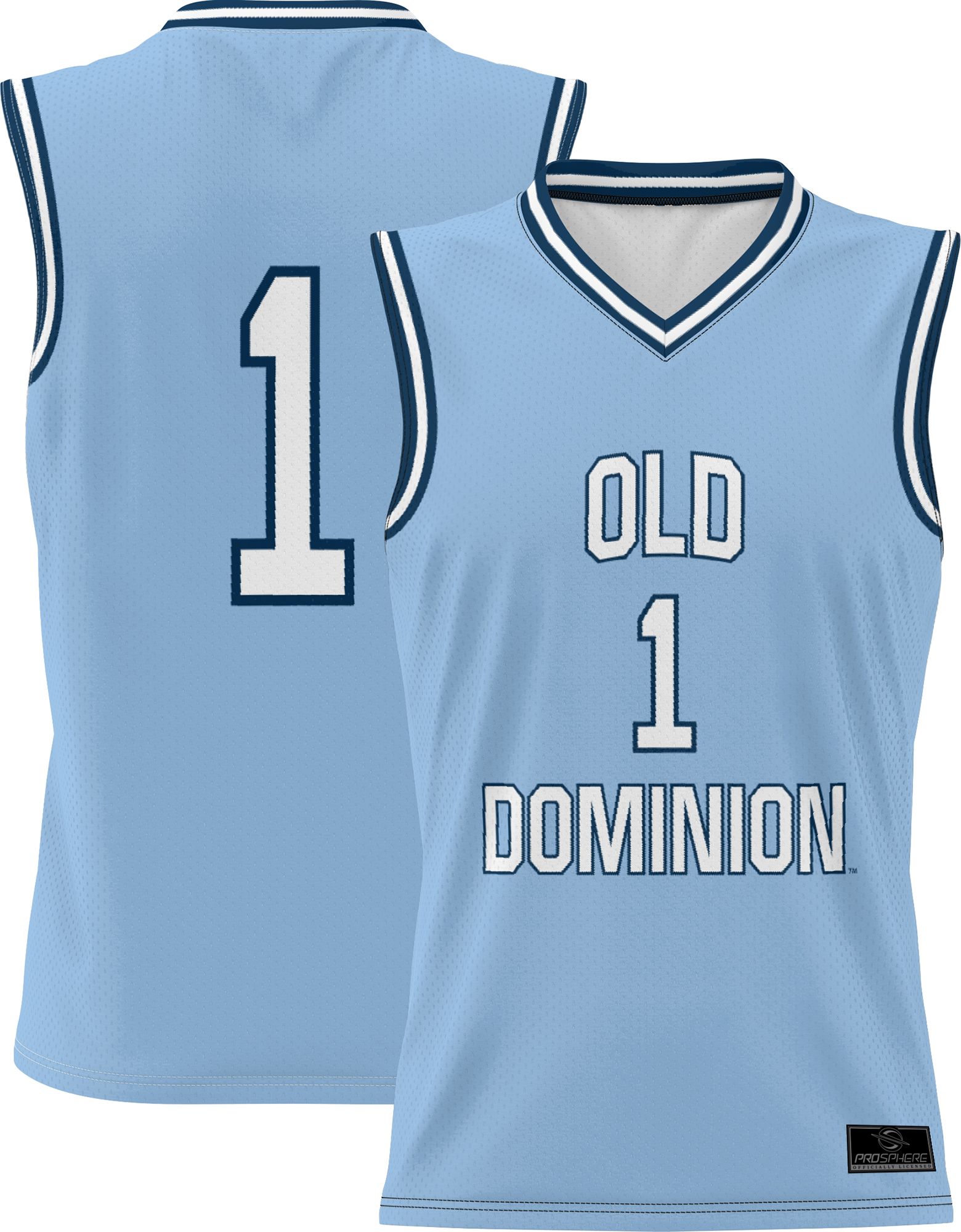 Prosphere Youth Old Dominion Monarchs #1 Blue Full Sublimated Alternate Basketball Jersey product image