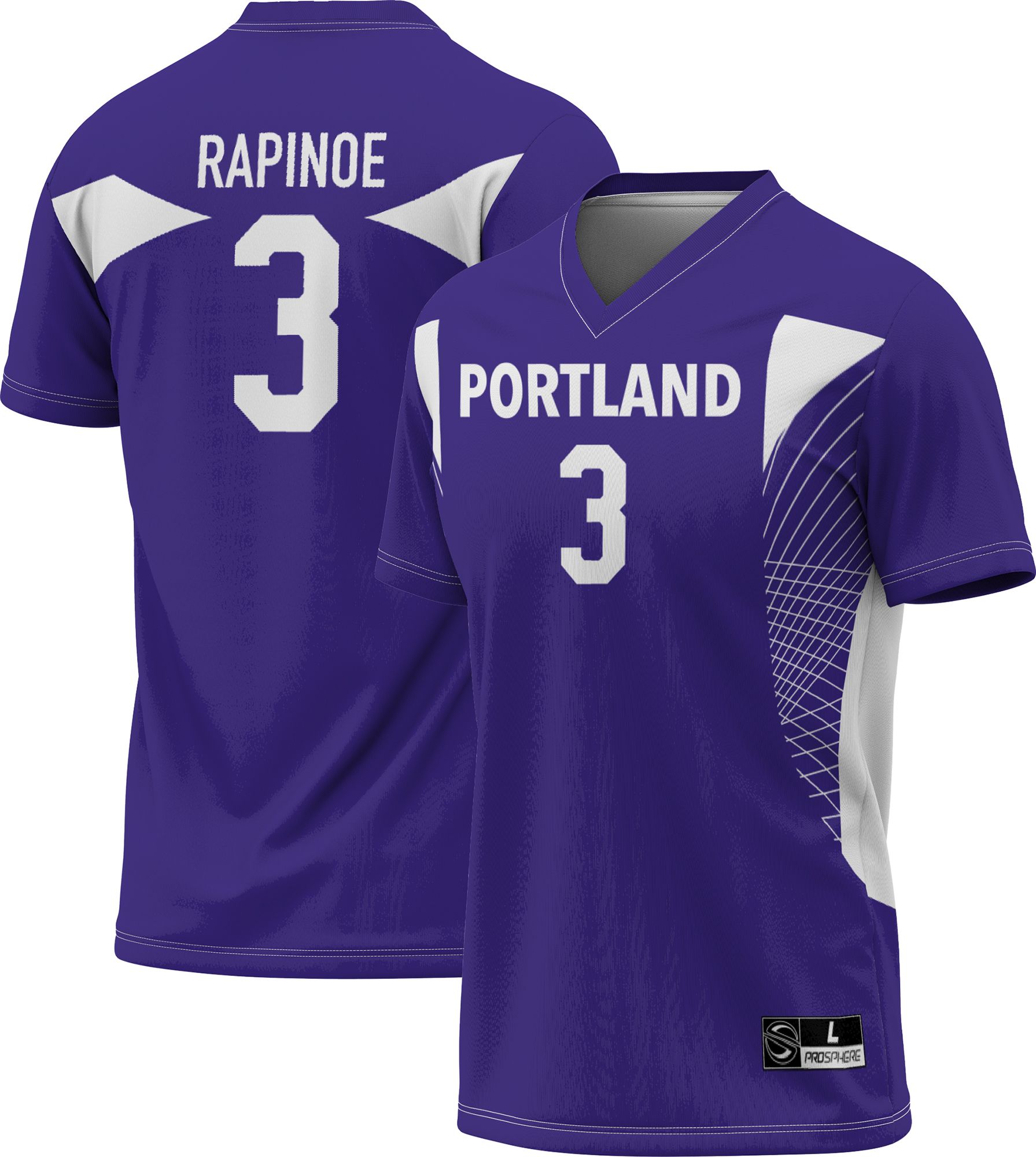 Prosphere Youth Portland Pirates #3 Purple Megan Rapinoe Replica Soccer Jersey product image
