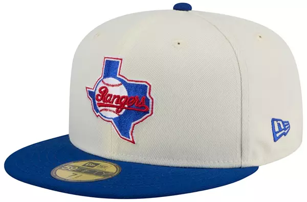 New Era Adult Texas Rangers Blue Cooperstown Evergreen 59Fifty Fitted Hat