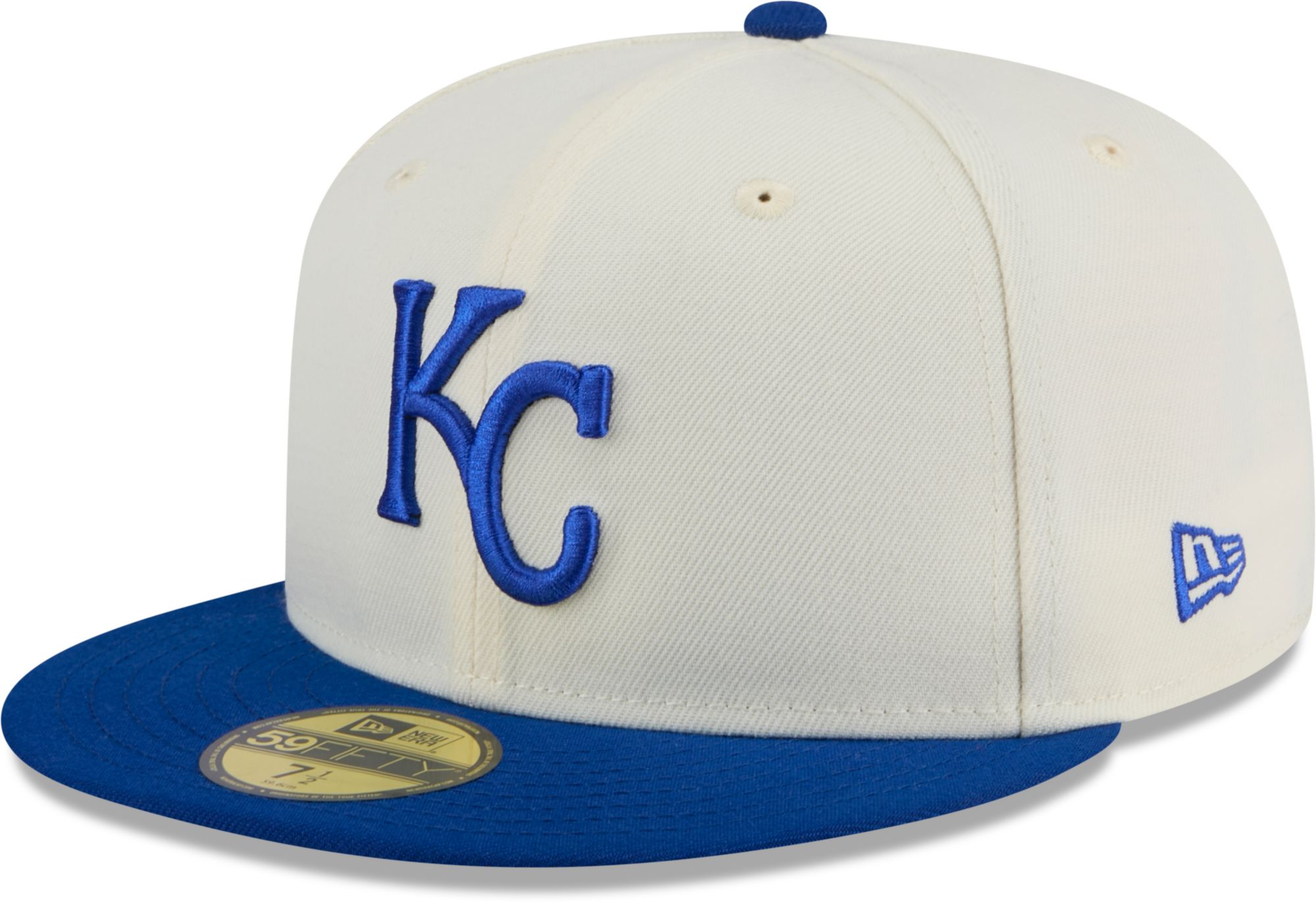 New Era Adult Kansas City Royals Royal Blue Evergreen 59Fifty Fitted Hat product image