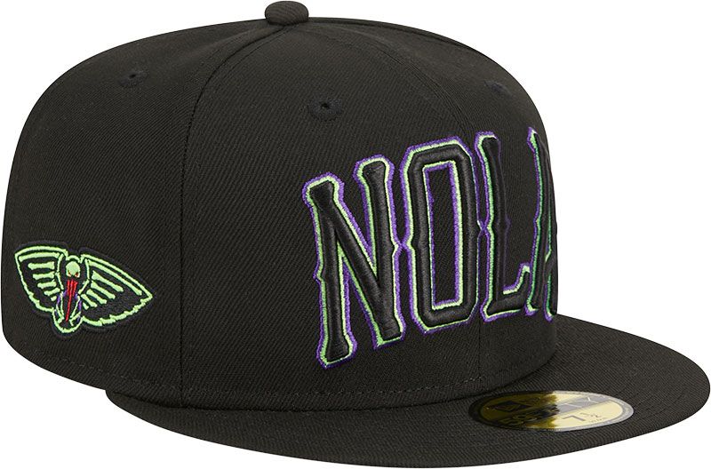 NEW ERA ADULT 2023-24 CITY EDITION NEW ORLEANS PELICANS 59FIFTY HAT INTERNATIONAL SHIPPING