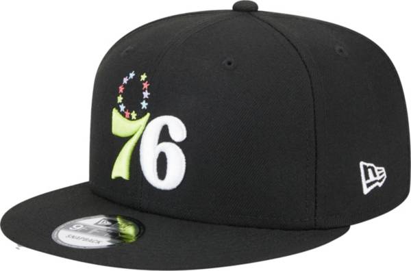 New Era Philadelphia 76ers Black 9Fifty Snapback Hat product image
