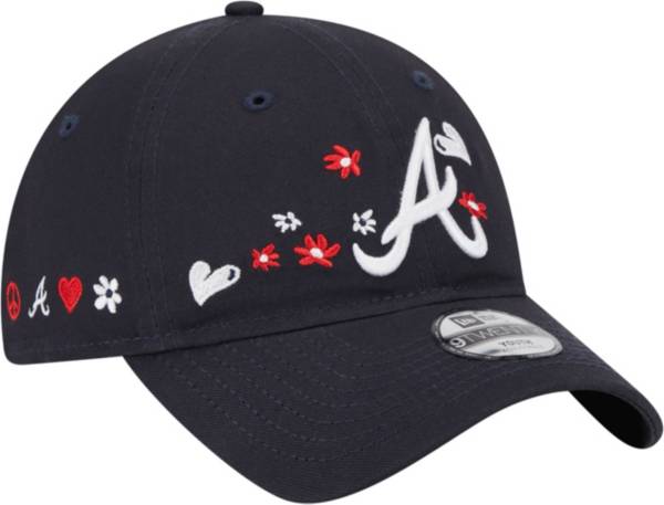 New Era Atlanta Braves Women's Navy Logo Blossom Spring Training 9TWENTY  Adjustable Hat