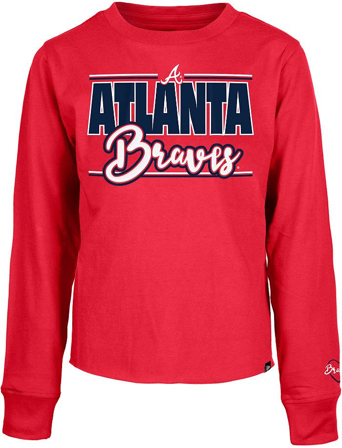New Era Girl's Atlanta Braves Red Long Sleeve T-Shirt