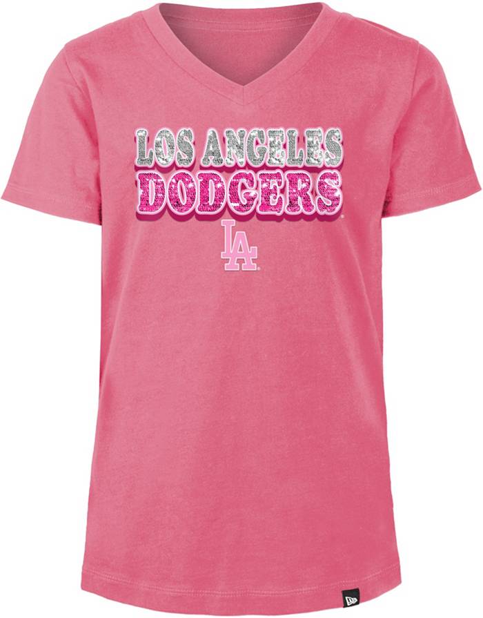 New Era Girl's Los Angeles Dodgers Pink T-Shirt