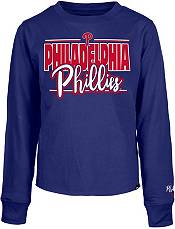 New Era / Youth Girls' Philadelphia Phillies Blue Tie Dye V-Neck T-Shirt