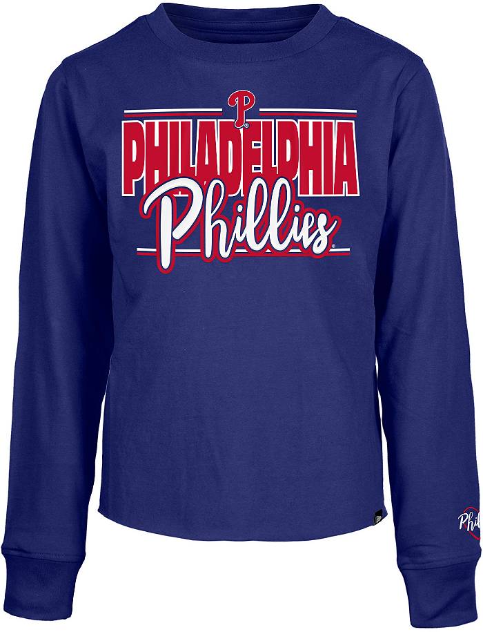 New Era Girl's Philadelphia Phillies Blue Long Sleeve T-Shirt