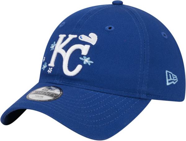 New Era Girls' Kansas City Royals Black 9Twenty Flower Adjustable Hat product image