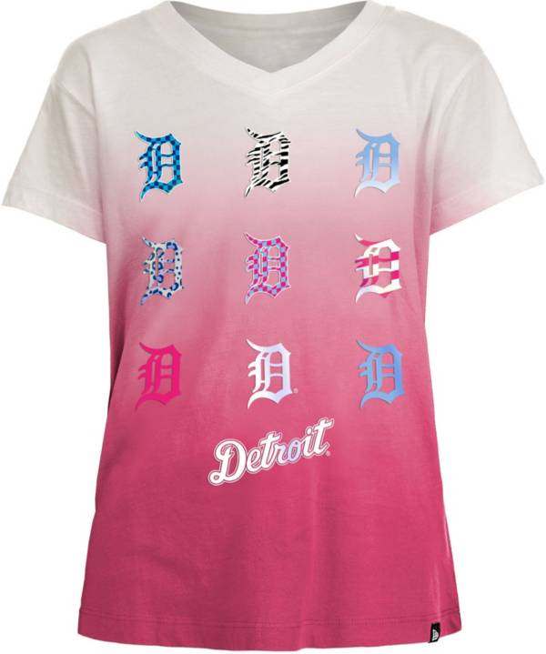 pink detroit tigers shirt