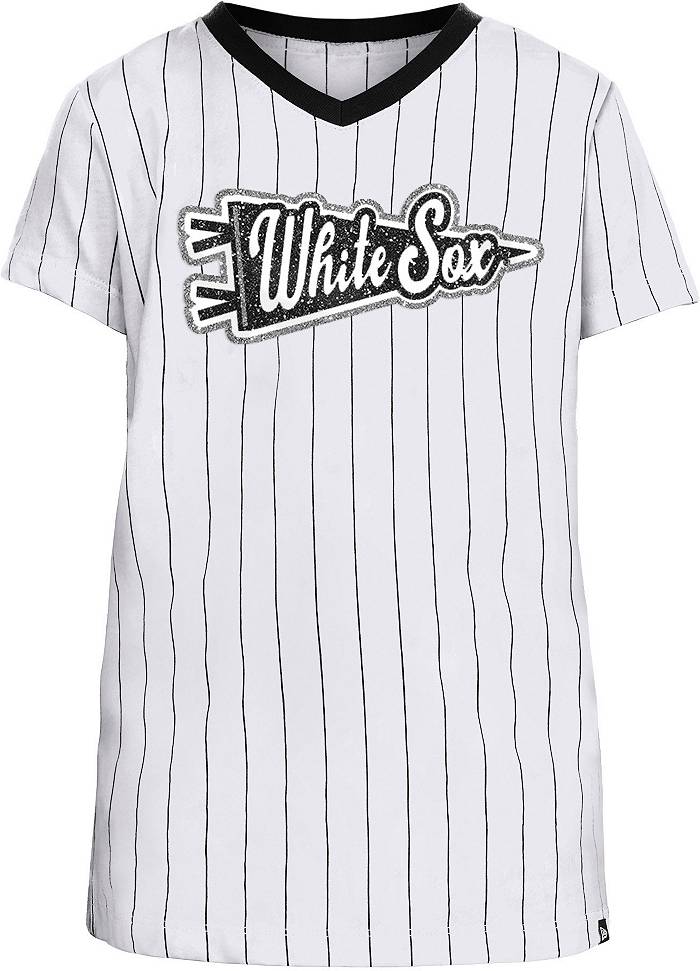 New Era White Sox Pinstripe T-Shirt