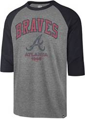 47 Men's Atlanta Braves Cooperstown Borderline Franklin T-Shirt - Royal - L Each