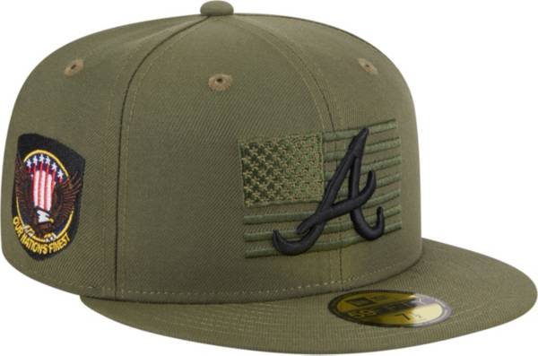 New Era Men's Armed Forces Day 2023 Atlanta Braves Olive 59Fifty Fitted Hat product image