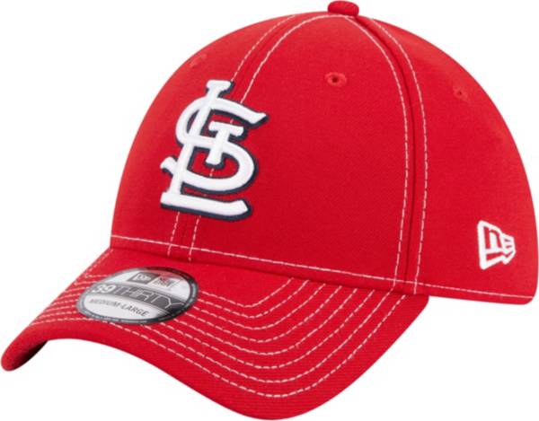 St Louis Cardinals New Era 39Thirty MLB Stretch Cap Hat Straight Change  (Small-Medium, Red-White) : : Clothing & Accessories