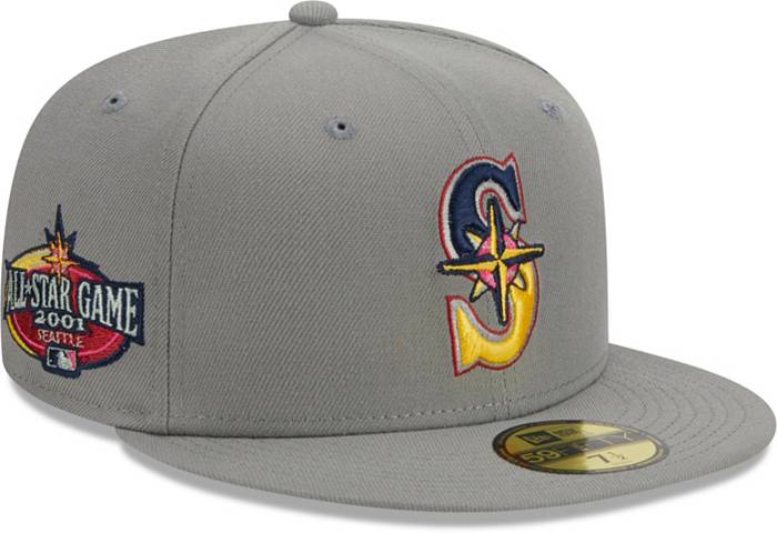 Men's New Era Gray Seattle Mariners Alternate Logo Elements 59FIFTY Fitted  Hat