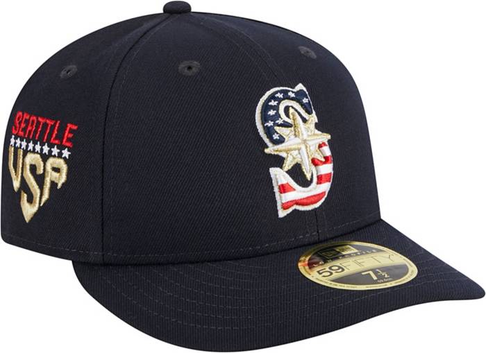 Men's Seattle Mariners New Era Blue Cooperstown Collection Wool