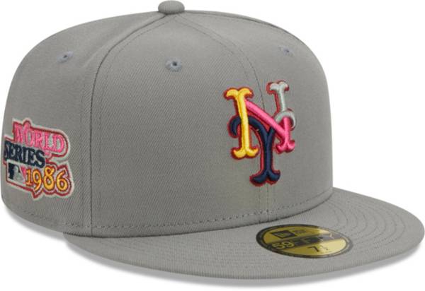 Mets fitted hot sale grey brim