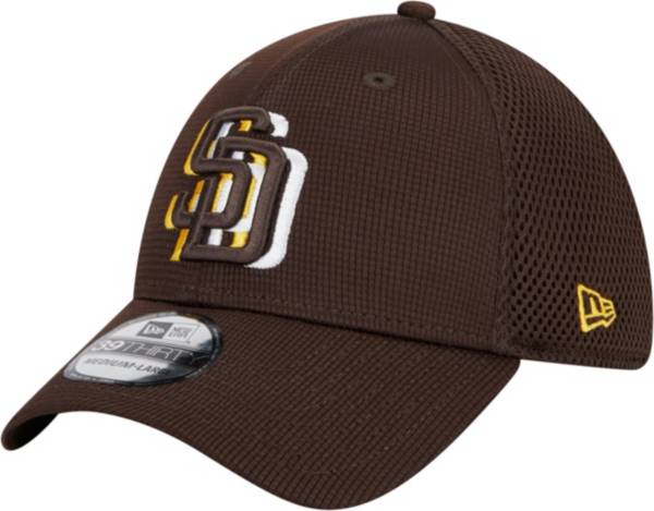New Era Men's San Diego Padres Dark Brown 39THIRTY Overlap Stretch Fit Hat product image