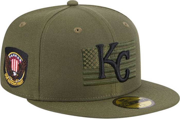 New Era Men's Armed Forces Day 2023 Kansas City Royals Olive 59Fifty Fitted  Hat