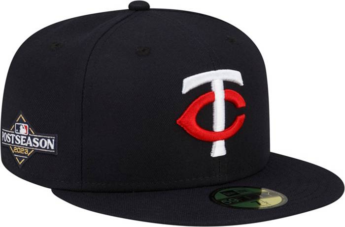New Era 59fifty Minnesota Twins Hat Mens Fit Sz 7 1/8 Black MLB Baseball Cap  TC