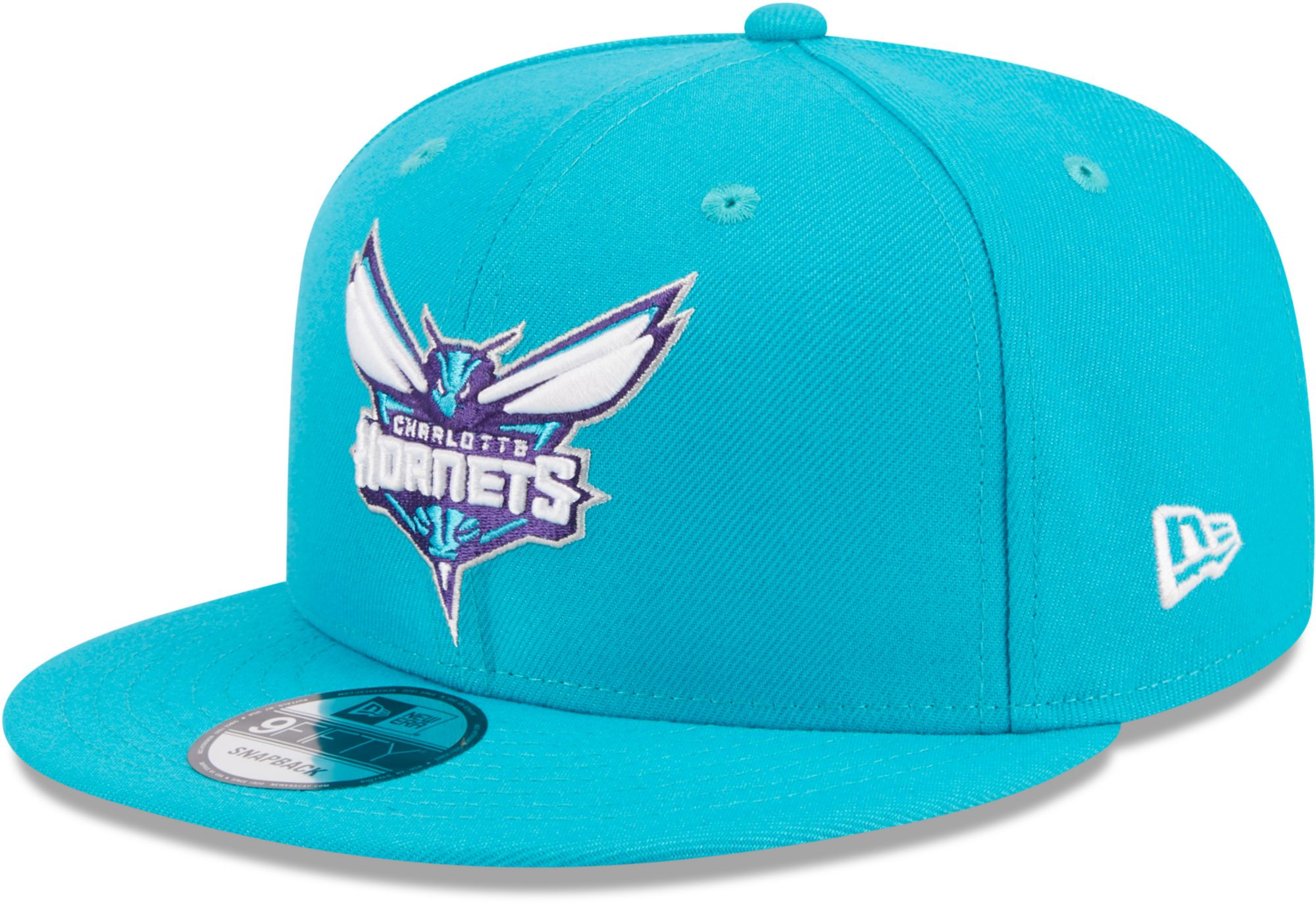 New Era Adult Charlotte Hornets Turquoise 9Fifty Adjustable Hat