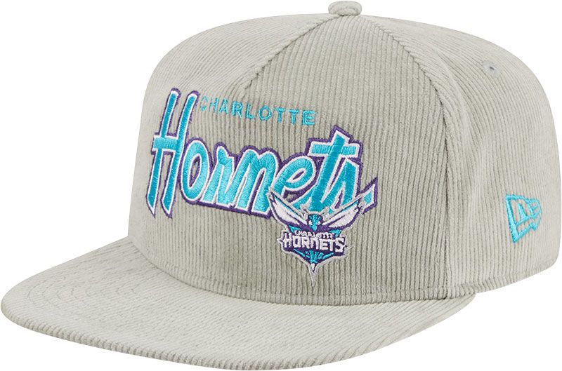 New Era Adult Charlotte Hornets Corduroy Golf Snapback Adjustable Hat