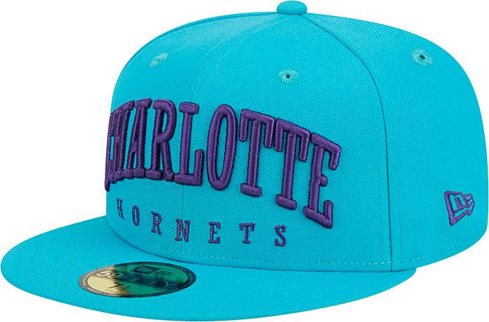 Men's Charlotte Hornets New Era Turquoise Color Pack 59FIFTY Fitted Hat