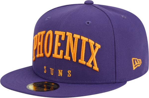 New Era Adult Phoenix Suns Text 59FIFTY Hat, Men's, Size 7 1/2, Purple