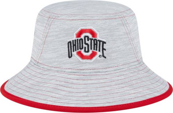 New Era Men's Ohio State Buckeyes Grey Game Bucket Hat - Gray - Everything Buckeyes