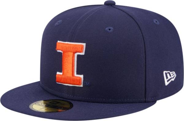 New Era Men's Illinois Fighting Illini Blue 59Fifty Fitted Hat