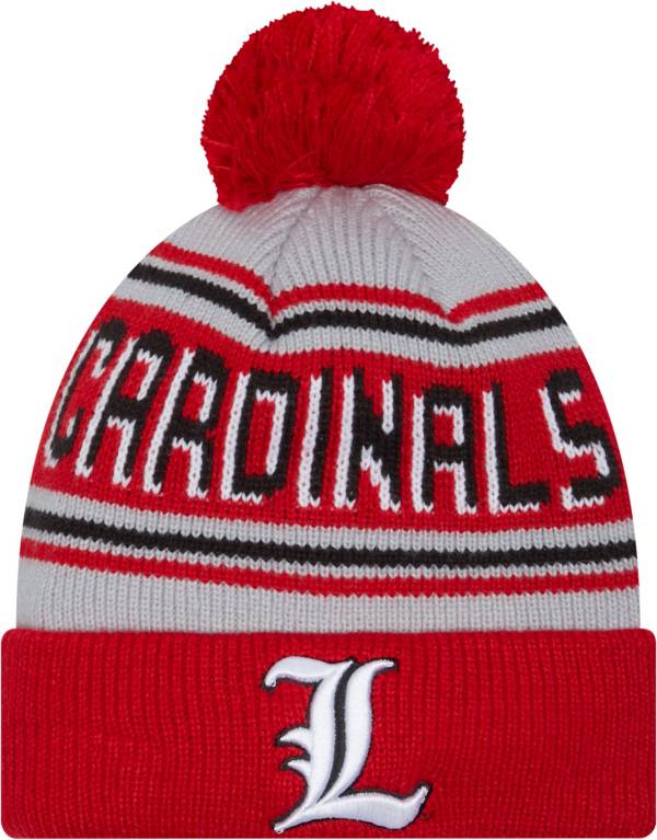 Adidas Louisville Cardinals Pom Top Tassel Knit Beanie Cap