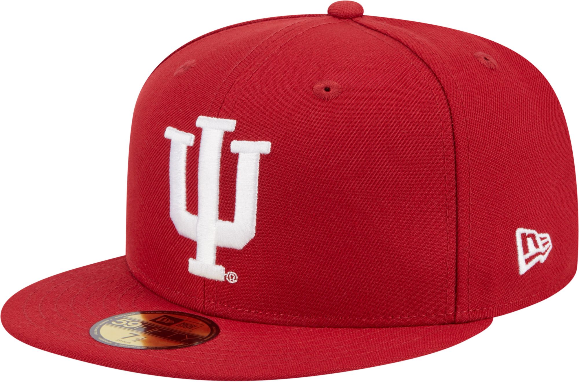 New Era Men's Indiana Hoosiers Crimson 59Fifty Fitted Hat