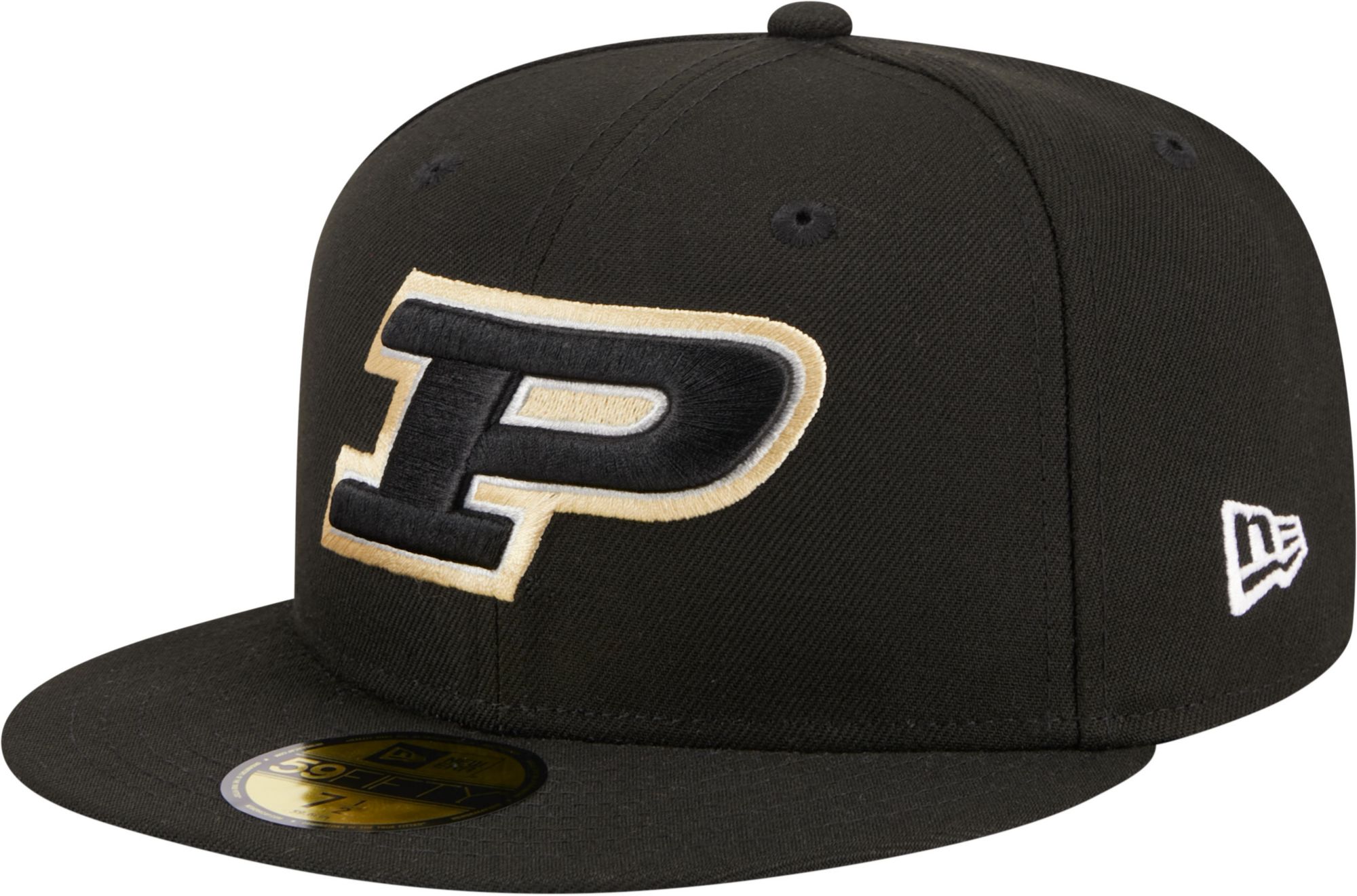 New Era Men's Purdue Boilermakers Black 59Fifty Fitted Hat product image