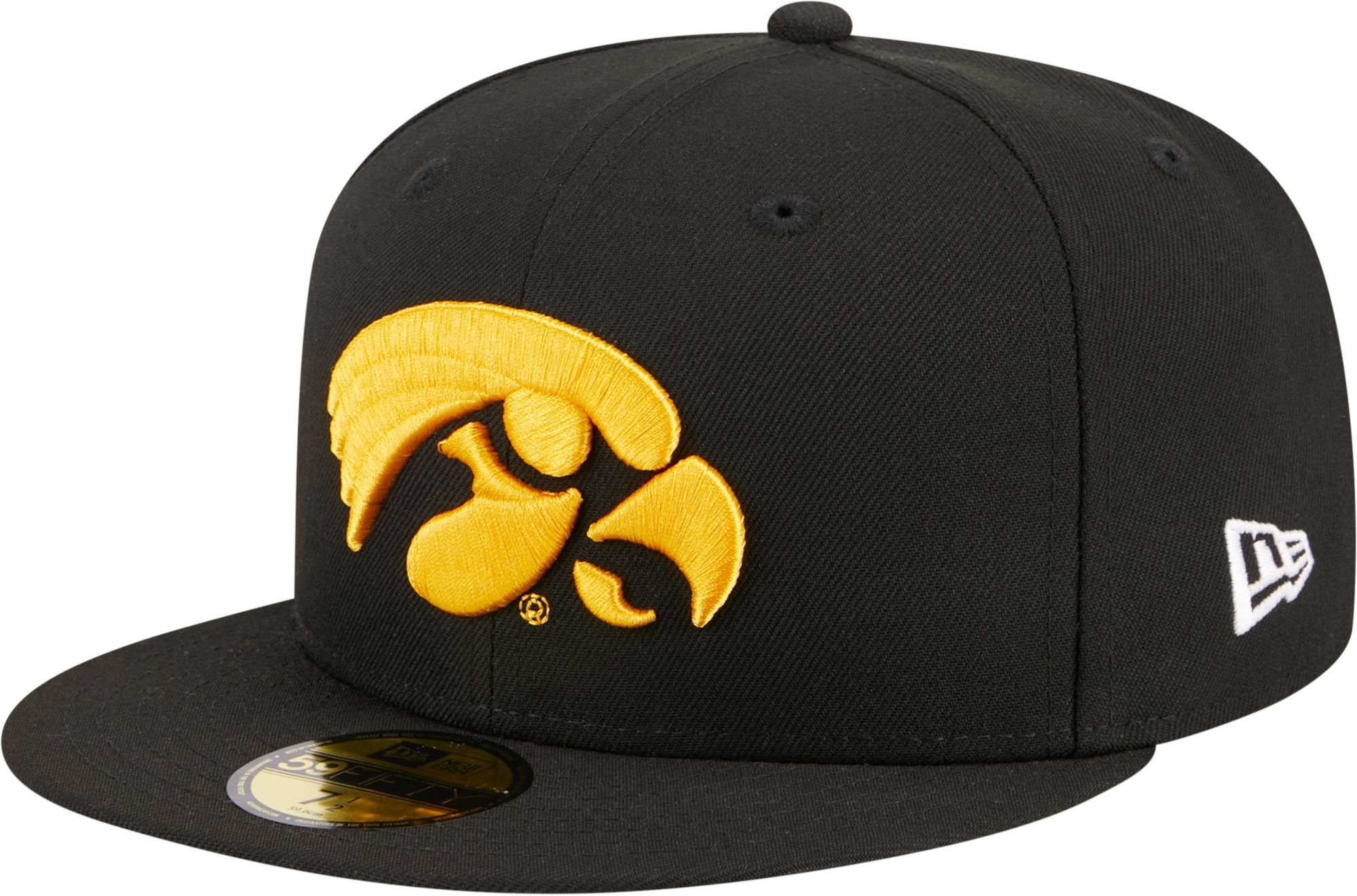 New Era Men's Iowa Hawkeyes Black 59Fifty Fitted Hat product image