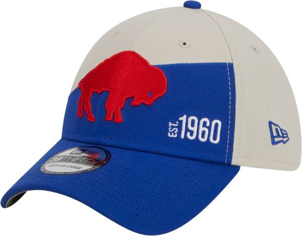 Men's New Era Gray/Royal Buffalo Bills 2022 Sideline 9FIFTY Historic Snapback Hat