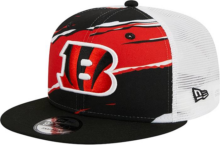 New Era Men's Cincinnati Bengals Tear Team Color 9Fifty Adjustable Trucker  Hat