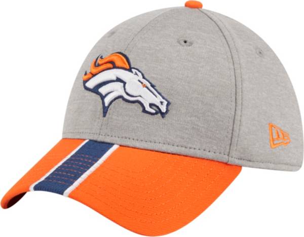 New Era Men's Denver Broncos Stripe Grey 39Thirty Stretch Fit Hat product image