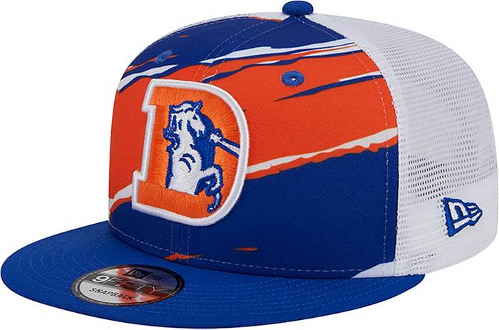New Era Men's Denver Broncos Tear Team Color 9Fifty Adjustable Trucker Hat