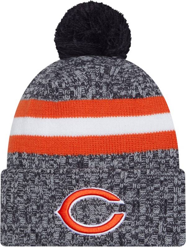 New Era Men's Chicago Bears 2023 Sideline Navy Sport Knit Beanie