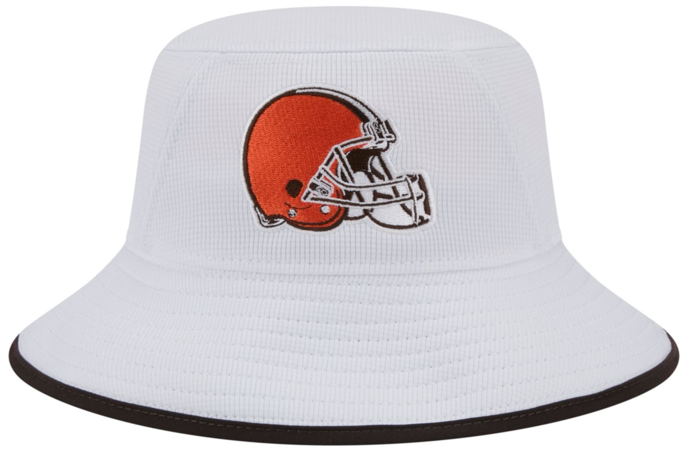 New Era Men s Cleveland Browns Game White Adjustable Bucket Hat Dick s Sporting Goods