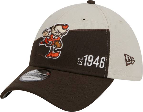 Men's New Era Orange/Brown Cleveland Browns 2022 Sideline 39THIRTY Flex Hat