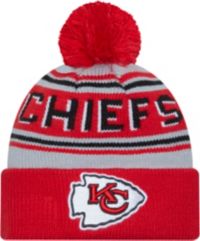 Youth Red Kansas City Chiefs Flat Trooper Knit Hat